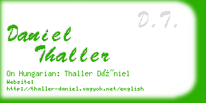 daniel thaller business card